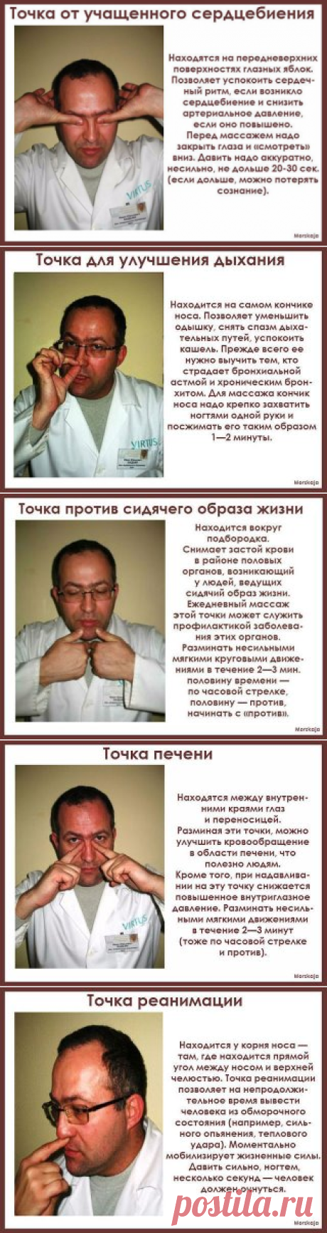 Важные точки организма
