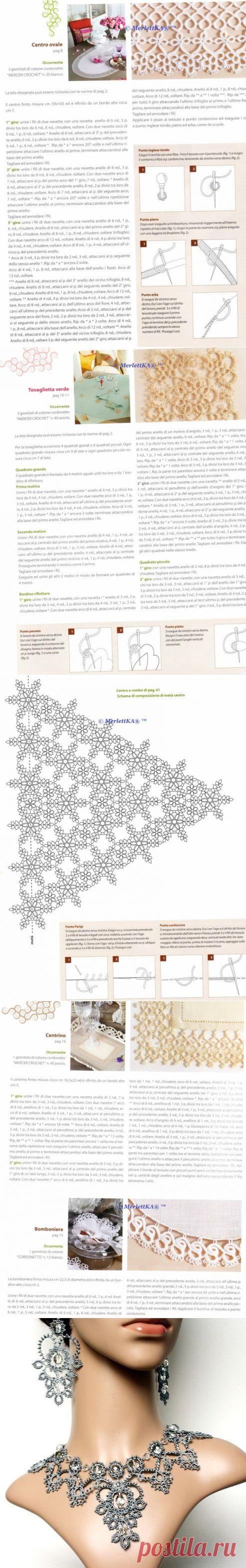 Фриволите - винтажное кружево ручной работы ~ большая подборка 2