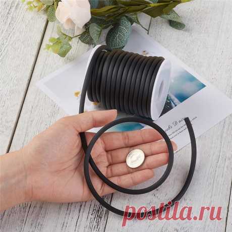 5 мм (10 м/рулон) силиконовый резиновый полый шнур для изготовления ювелирных изделий своими руками аксессуары, белый/черный/синий/красный/розовый зеленый/оранжевый цвета F70|cord for jewelry|plastic spoolcord for making jewelry | АлиЭкспресс