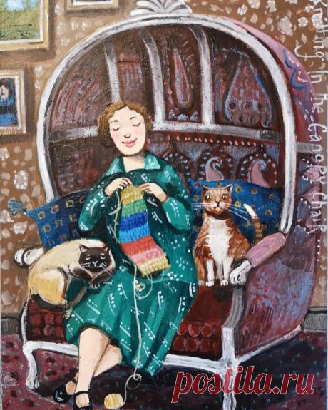 Житейские истории в картинах Стефани Ламборн | Тепло, уютно, по-домашнему | "Позитив красок" Дарьи Орловой | Дзен