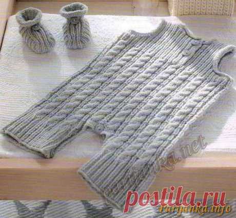 Комбинезон и пинетки (д) 05 Tricots calins BDF №2443