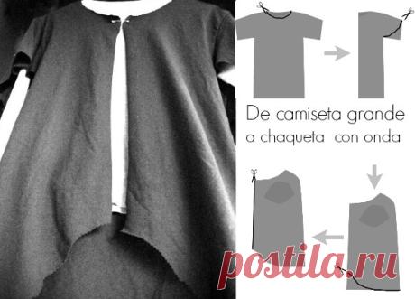 Convertir camiseta de algodon en chaqueta - enrHedando
