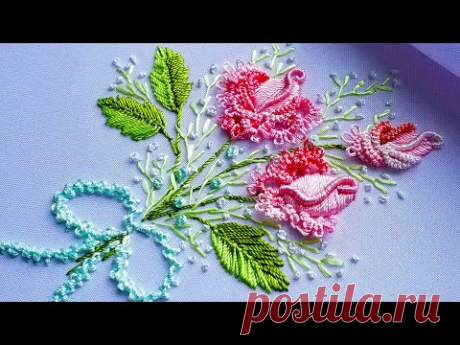 Вышивка: Бразильская Роза 🌸