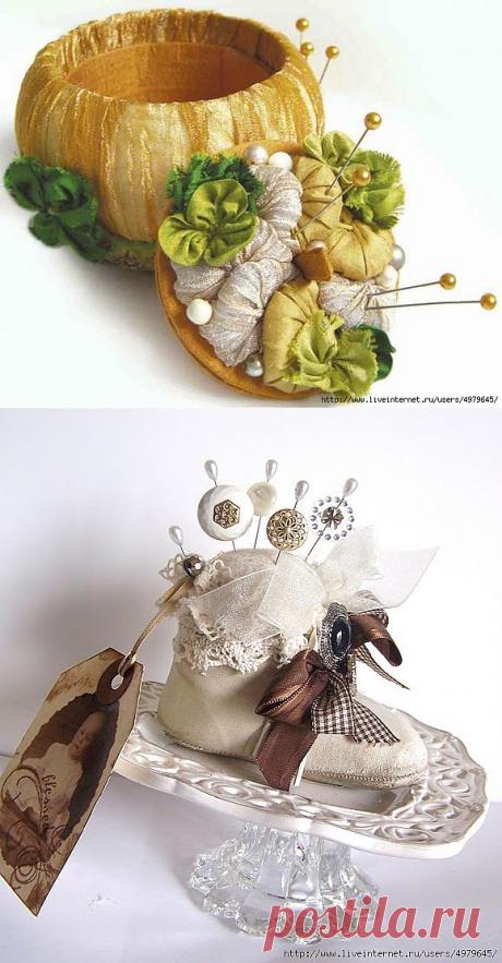 КРАСИВЫЕ ИГОЛЬНИЦЫ В СТИЛЕ ВИНТАЖ - ИДЕИ И ПОДРОБНЫЙ МАСТЕР КЛАСС.