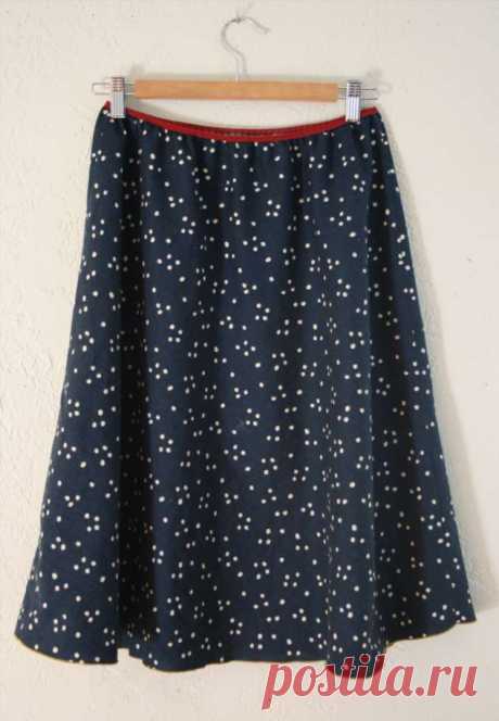 Юбка пятиминутка, кроим по косой | Краше Всех