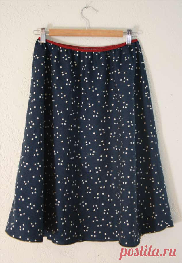 Юбка пятиминутка, кроим по косой | Краше Всех