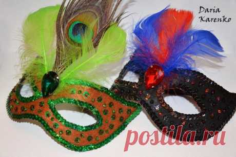 DIY Шикарные карнавальные маски своими руками. Мастер класс