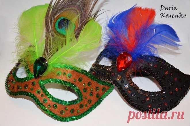 DIY Шикарные карнавальные маски своими руками. Мастер класс