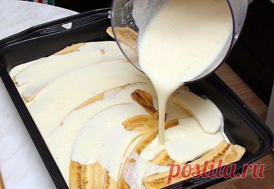 шеф-повар Одноклассники: Бананы с творогом и йогуртом