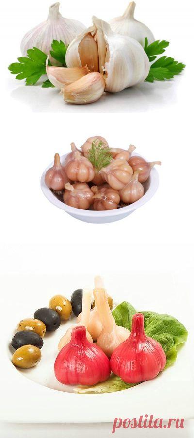 Как выбрать чеснок и три вида маринованного чеснока. Видео.