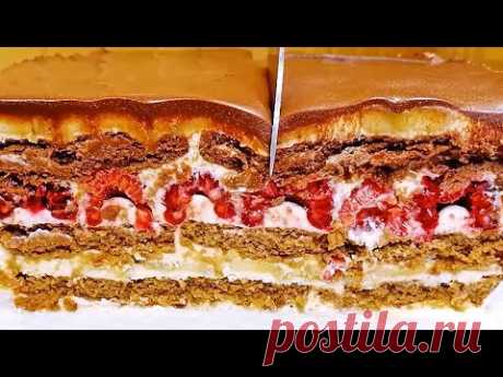 Больше не заморачиваюсь с выпечкой. Вкусненькое к чаю. Показываю легкий рецепт тортика с ягодами.