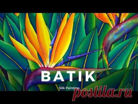BOTANICAL ART PAINTED ON SILK - JEAN-BAPTISTE