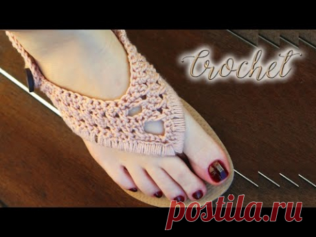 Chinelo decorado: Havaiana com crochet