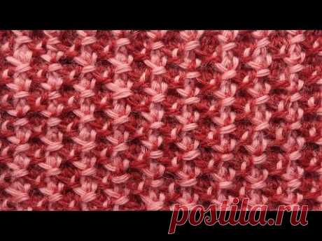 Tunisian crochet pattern Узоры тунисского вязания   9 узор