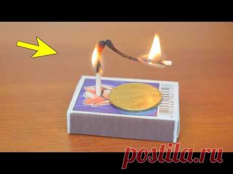 5 КРУТЫХ ТРЮКОВ СО СПИЧКАМИ