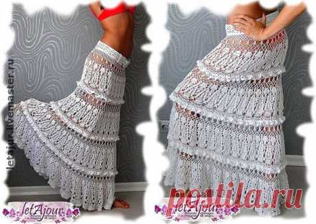 Схемы вязаных юбок, шорт, брюк крючком и спицами » Страница 7