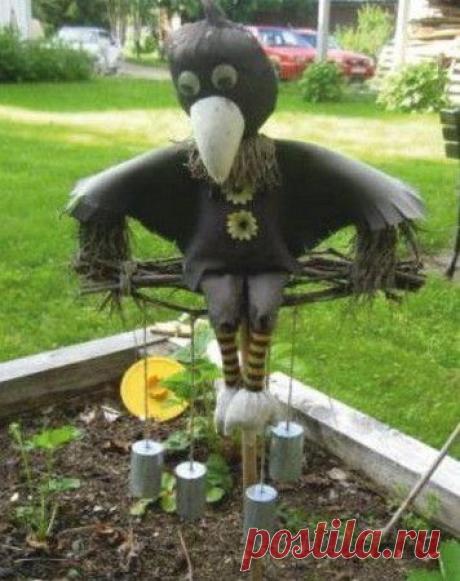 Огородное чучело: как сделать идеальное чучело для отпугивания птиц