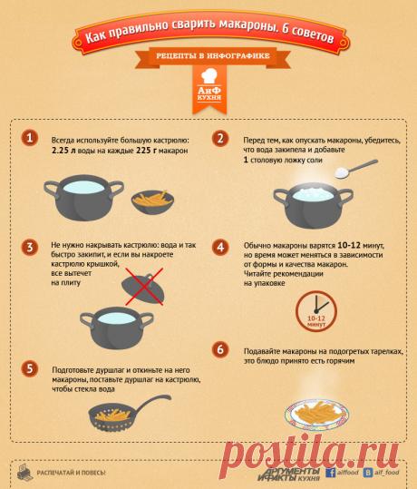 6 советов как правильно сварить макароны