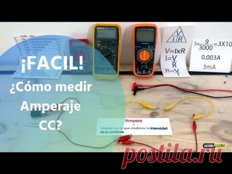como medir amperaje con multimetro digital