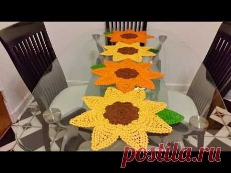 🌻Girasoles🌻Camino de Mesa a Crochet #1