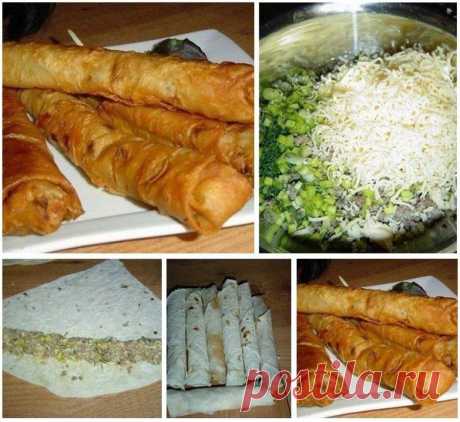 Лучшие кулинарные рецепты: Горячая закуска из лаваша