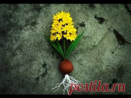 How To Make Hyacinth Flower From Crepe Paper - Craft Tutorial