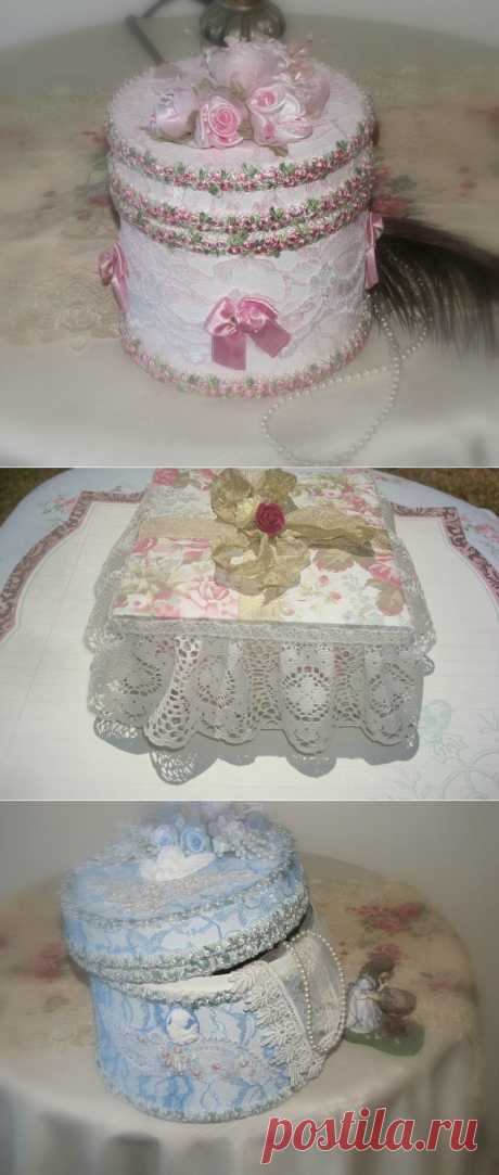 Коробки HandMade декорирование