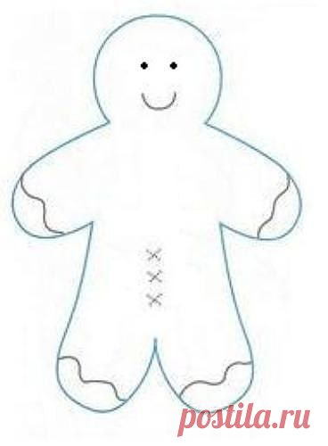 Ёлочная игрушка Имбирный пряник.