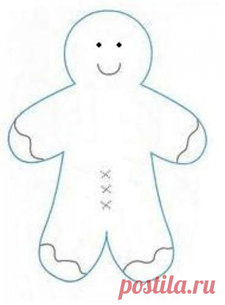 Ёлочная игрушка Имбирный пряник.