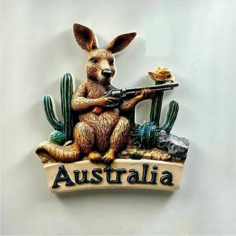 Магнит на холодильник Кенгуру Австралия на заказ в интернет-магазине Ярмарка Мастеров по цене 650 ₽ – XJF3GRU | Магниты, Рошаль - доставка по России Магнит на холодильник Кенгуру Австралия под заказ в интернет-магазине на Ярмарке Мастеров - 56333356. Магниты от Antiq-vintag. Размер: 7*8 см. Материал: полистоун, акриловые красители . Гарантированная доставка по всей России. Отзывы реальных покупателей и фото