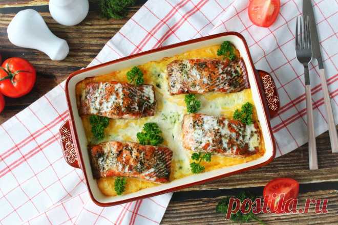 Картофельная запеканка с рыбой в духовке рецепт с фото пошагово - 1000.menu