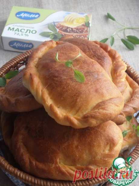 Пирожки с горохом и копченостями - кулинарный рецепт