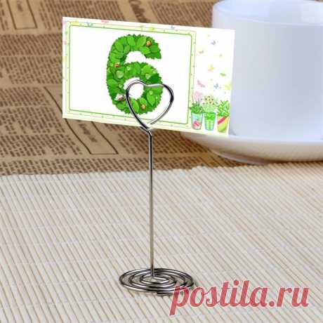 Шт. 10 шт. место держатель для карт Складное Сиденье деревенский фото держатель свадебное место карты таблица номер купить на AliExpress