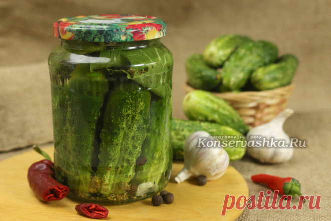 Хрустящие маринованные огурцы, рецепт на зиму