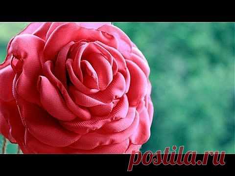 Роза из шифона - видео мастер-класс Анастасии Куликовой.