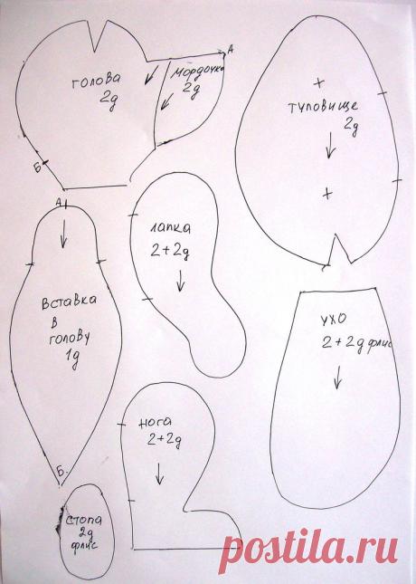 Собачка. Выкройка.
Автор: Светлана Макарова