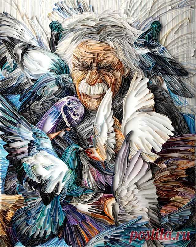 Loves Doves by Yulia Brodskaya | strictlypaper