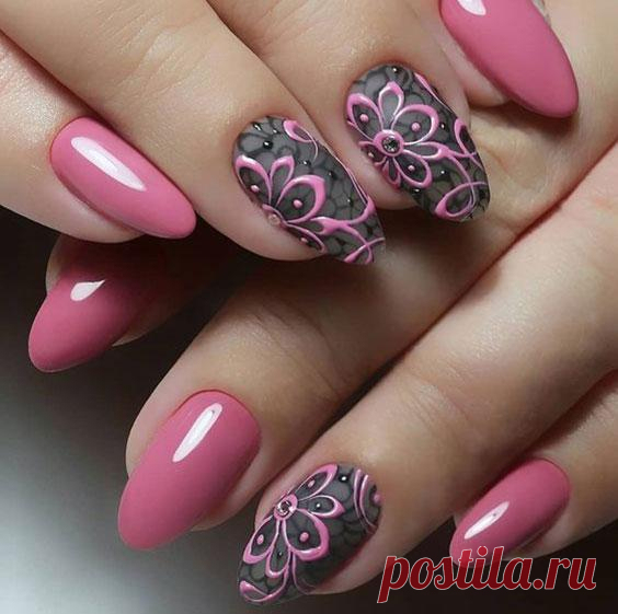 ✔️Маникюр на 8 марта фото гель-лак на длинные ногти (дизайн)