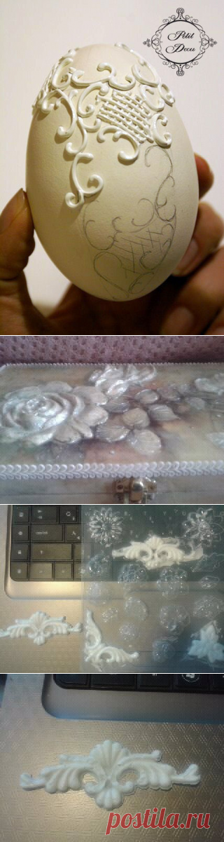 Создадим сами структурные пасты для объёмного декора.