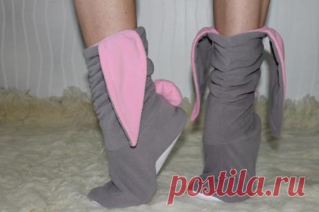 Выкройки очень тёплых и милых тапочек для детей и взрослых Выкройка теплых домашних тапочек