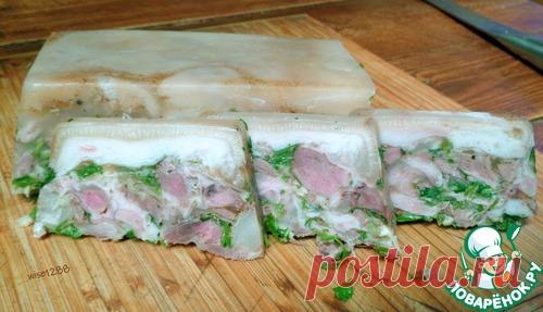 Галантин из рульки – кулинарный рецепт