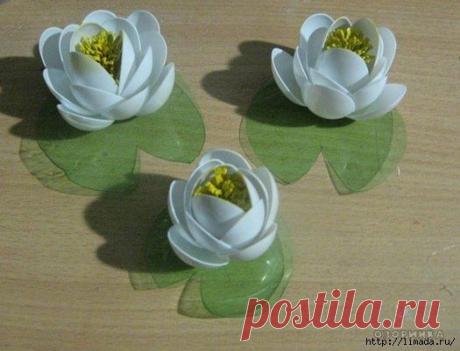 КУВШИНКИ ИЗ ПЛАСТИКОВЫХ ЛОЖЕК