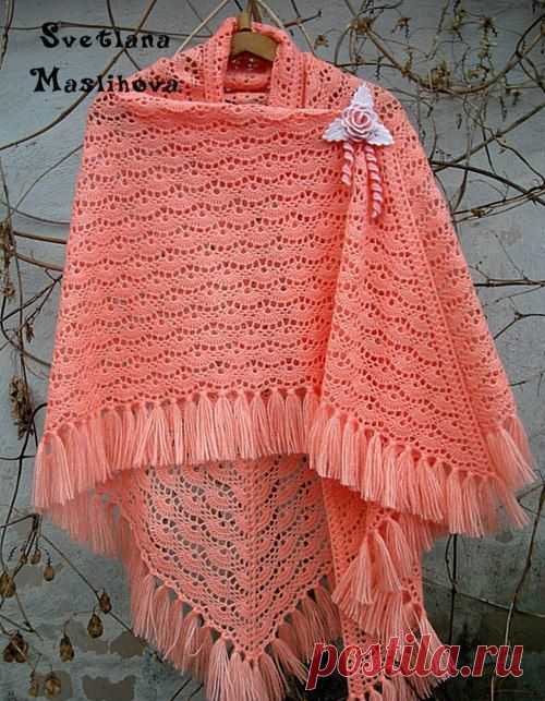 вязание крючком шали красоты, больше идей - Ремесла идеи - ремесел для детей