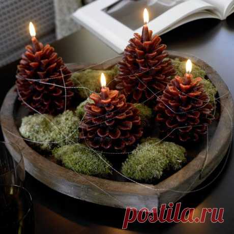 новогодние свечи