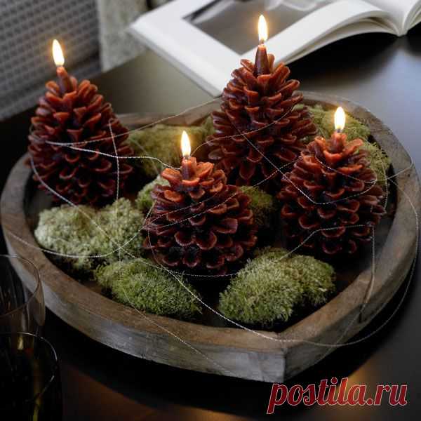 новогодние свечи