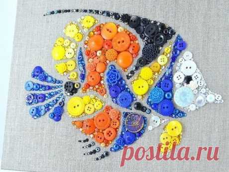 Вышивка пуговицами на морскую тему: идеи для творчества