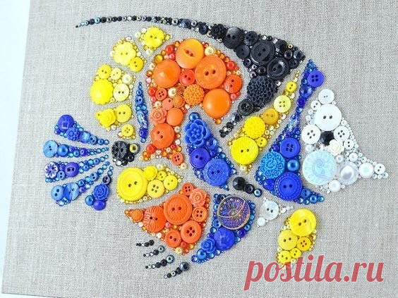 Вышивка пуговицами на морскую тему: идеи для творчества