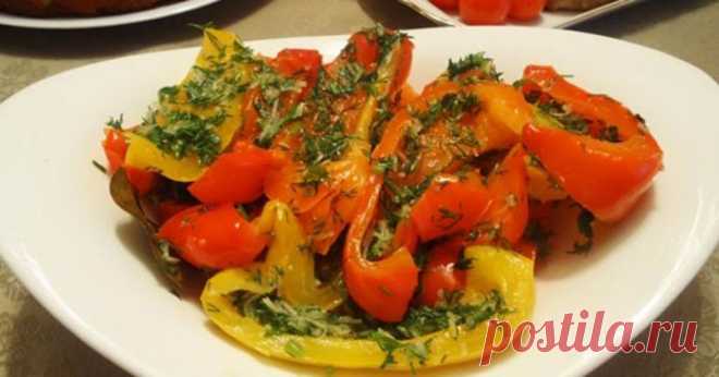 Маринованный болгарский перец. Универсальная закуска подойдет к любому мясному блюду!