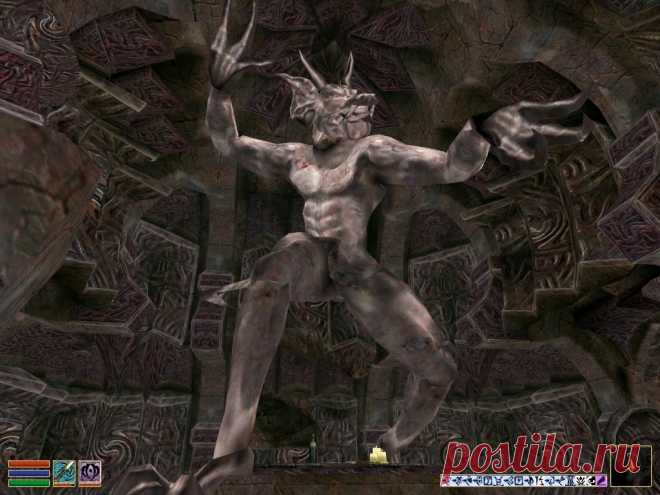 Статуя Молаг Бала (Statue of Molag Bal), Даэдрического Принца Господства, Бога Козней и Раздоров, Короля Насилия, Жнеца Душ, Лорда Порабощения, а также создателя вампиров.