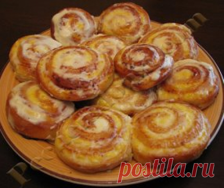 Булочки-завитушки с творогом
